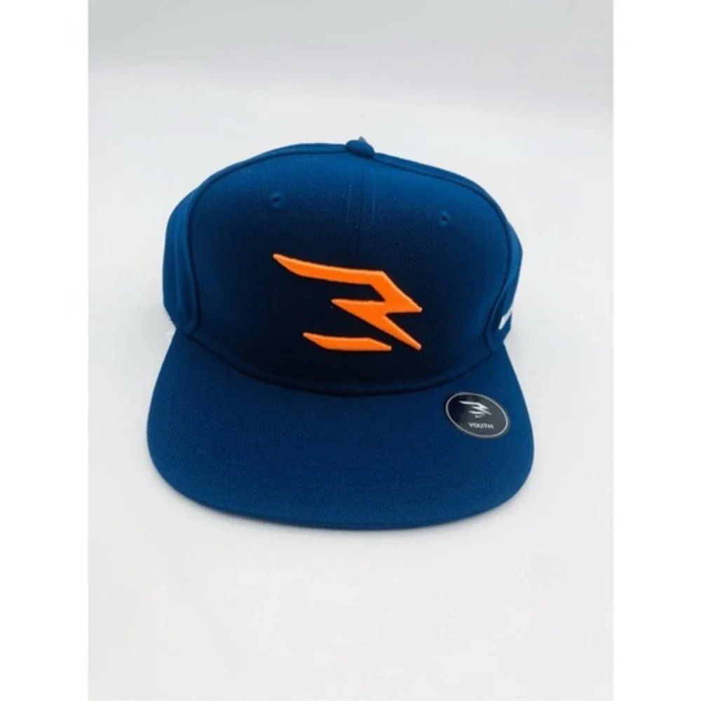 Nike Russell Wilson Youth Snapback‎ Hat Navy Blue Orange Embroidered Logo Cap